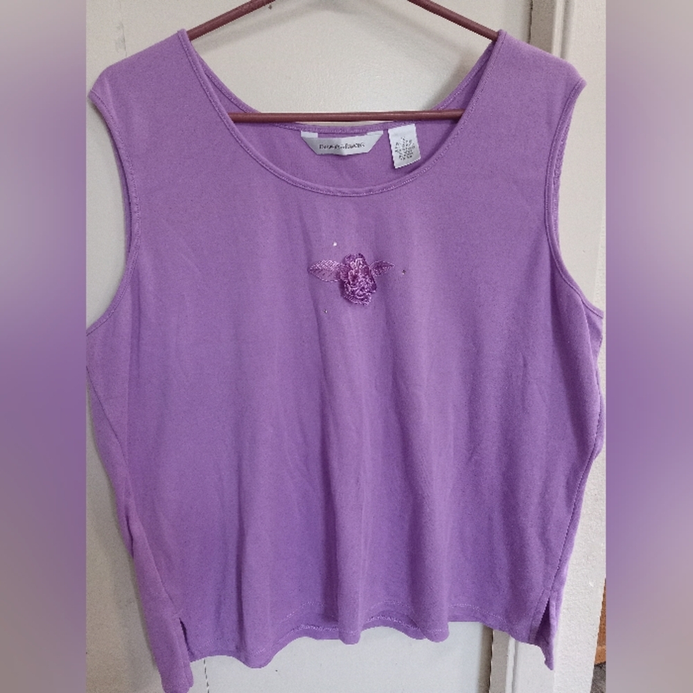 Drapers and Damons Lavender tank top size 1x